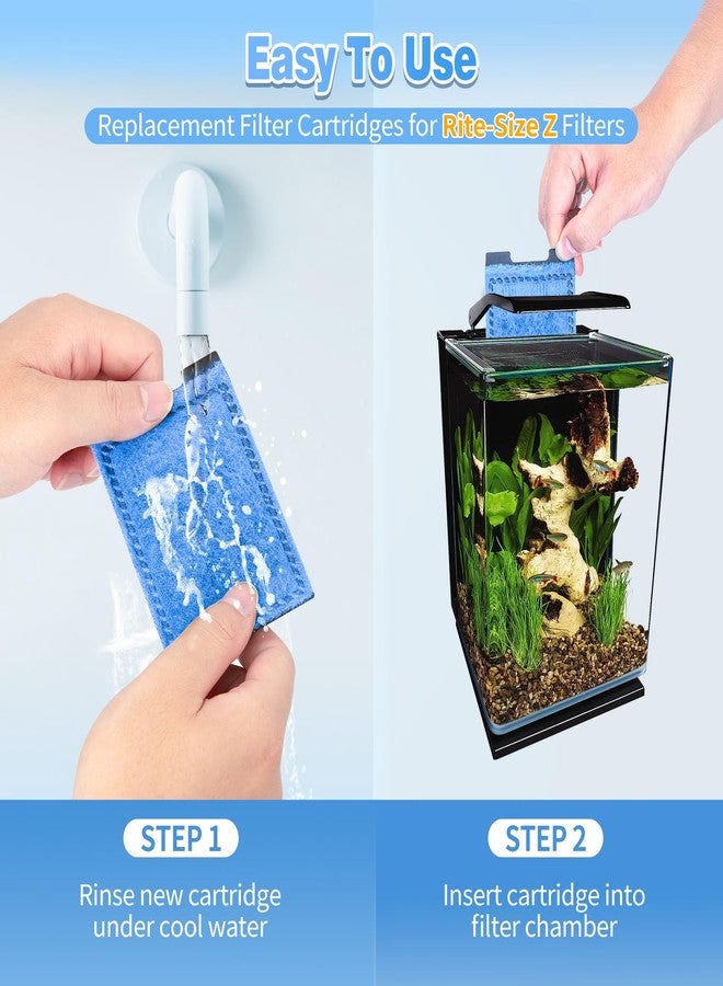 عبوات فلتر Umlecoa Rite-Size Z (8/16/32) متوافقة مع أنظمة ترشيح MarineLand Eclipse وأنظمة ترشيح MarineLand Hidden - خراطيش فلتر بديلة Rite-Size Z - Image 4